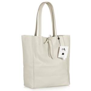 Geanta shopper din piele naturala DiAmanti Luisa Beige Geanta shopper din piele naturala DiAmanti Luisa Beige